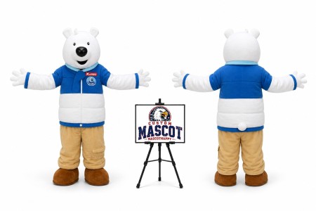 Adult Big Polar Bear Mascot Costume