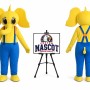 Animal Cartoon Little Elephant Mascot Costume
