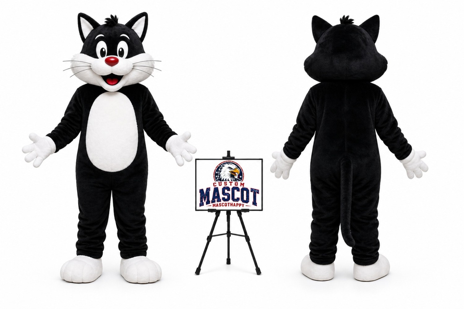 Adult & Cat Mascot Costume Adult & Cat Mascot Costume