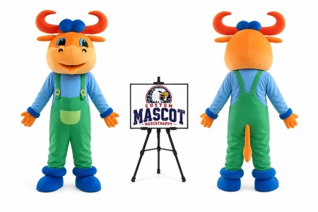 Animal Cartoon Plush Bull Mascot Costume