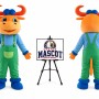 Animal Cartoon Plush Bull Mascot Costume