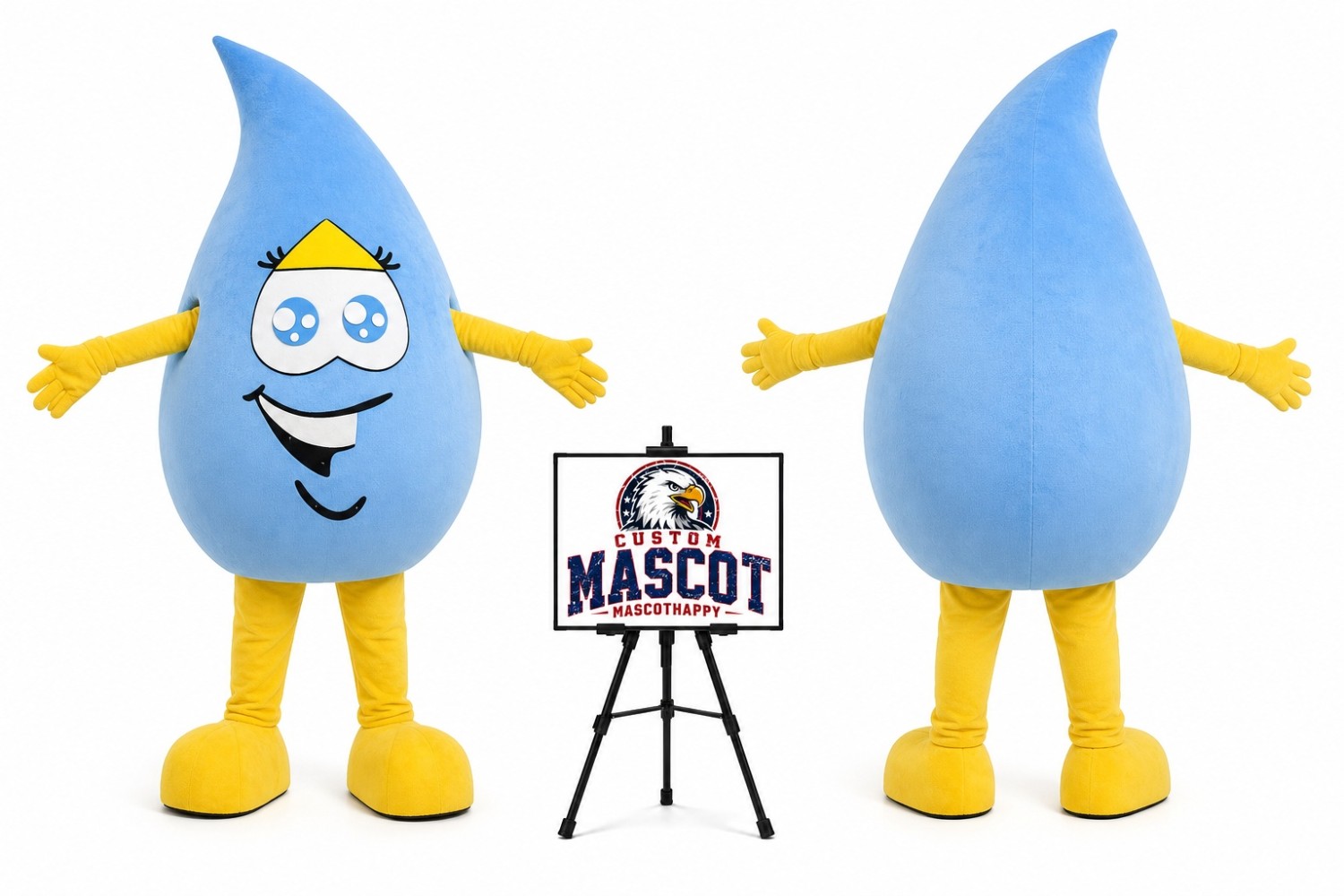Adult Water Drop Mascot Costume Adult Water Drop Mascot Costume
