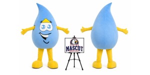 Adult Water Drop Mascot Costume Adult Water Drop Mascot Costume
