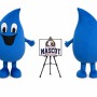 Adult Water Drop Mascot Costume