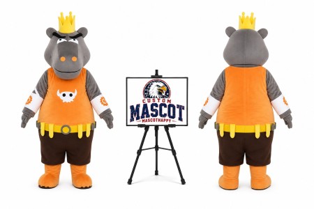 Animal Cartoon Hippo Mascot Costume