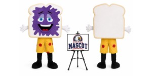 Adult Bread Mascot Costume for Food Events Adult Bread Mascot Costume for Food Events