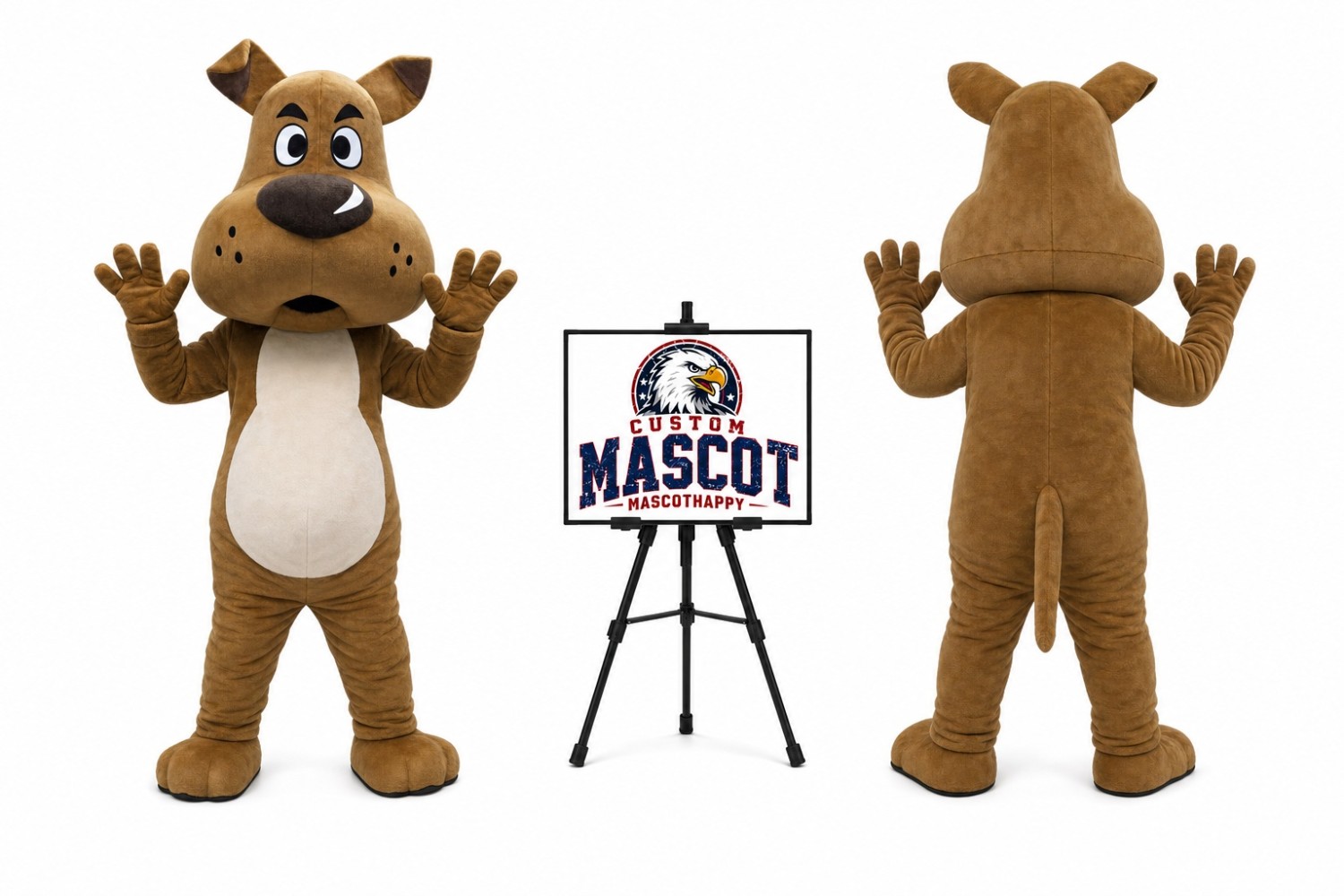 Adult Bulldog Mascot Costume Adult Bulldog Mascot Costume