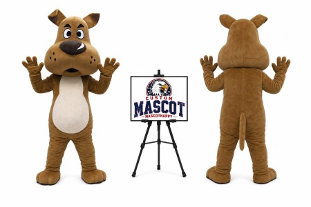 Adult Bulldog Mascot Costume