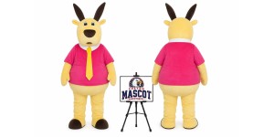 Orange Cartoon Cosplay Animal Tie Deer Mascot Costume Orange Cartoon Cosplay Animal Tie Deer Mascot Costume