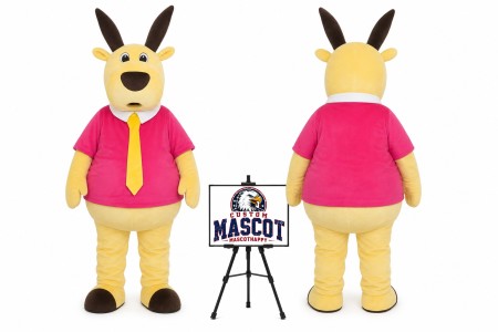 Cartoon Animal Tie Deer Mascot Costume