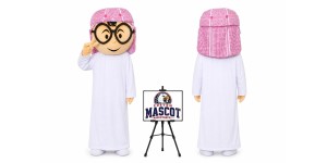 Blue Cartoon Cosplay Arabian Boy Mascot Costume Blue Cartoon Cosplay Arabian Boy Mascot Costume