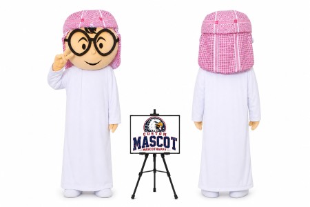 Cartoon Arabian Boy Mascot Costume