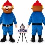 Cartoon Bearded Russian Mascot Costume