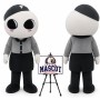 Cartoon Big Eye Alien Mascot Costume
