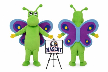 Cartoon Butterfly Mascot Costume