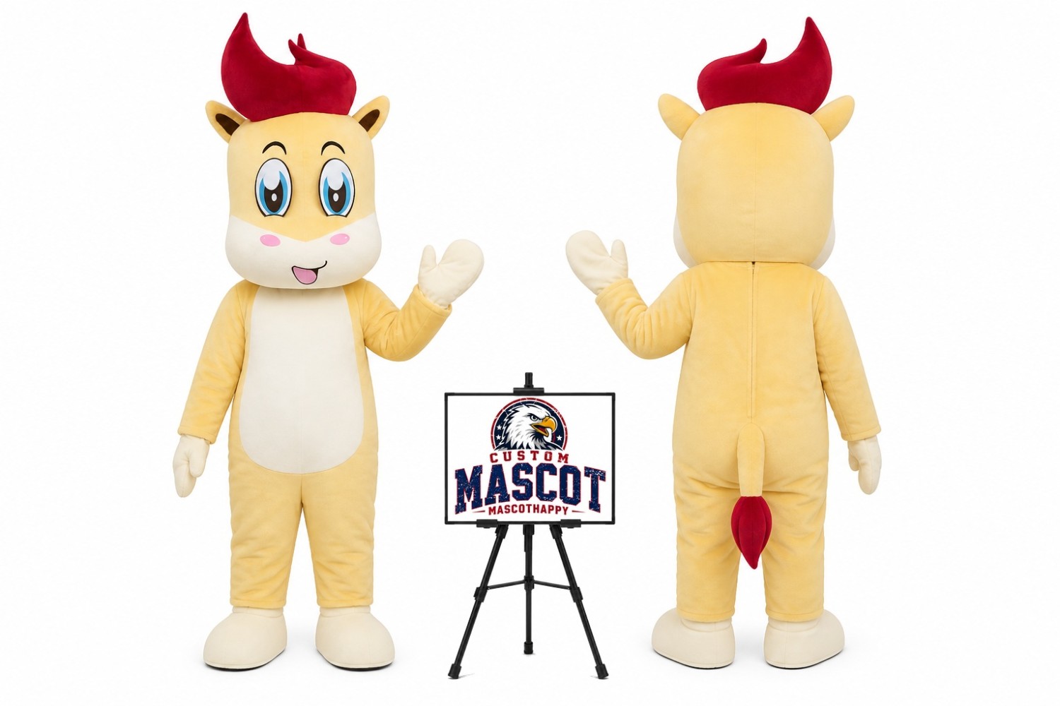 Cartoon Cartoon Little Horse Mascot Costume Cartoon Cartoon Little Horse Mascot Costume