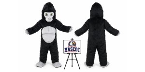 Black Cartoon Cosplay Chimpanzee Mascot Costume Black Cartoon Cosplay Chimpanzee Mascot Costume