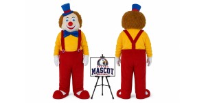 Red Cartoon Cosplay Clown Mascot Costume for Parties Red Cartoon Cosplay Clown Mascot Costume for Parties