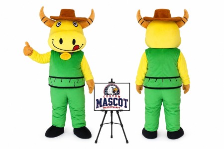 Cartoon Cow Mascot Costume