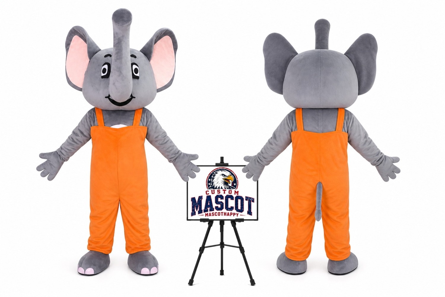 Cartoon Elephant Mascot Costume Cartoon Elephant Mascot Costume