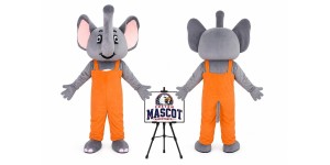 Cartoon Elephant Mascot Costume Cartoon Elephant Mascot Costume