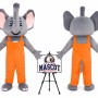 Cartoon Elephant Mascot Costume