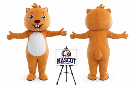 Cartoon Field Mouse Mascot Costume
