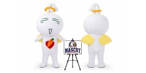 Cartoon Flower Little Rabbit Mascot Costume for Easter Events Cartoon Flower Little Rabbit Mascot Costume for Easter Events
