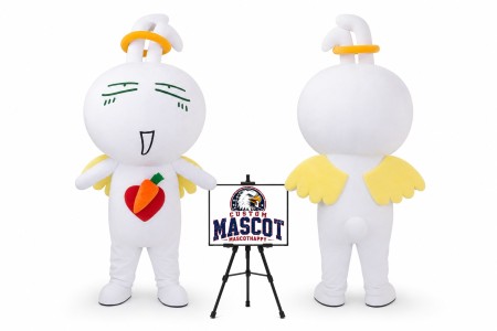 Cartoon Flower Little Rabbit Mascot Costume for Easter Events