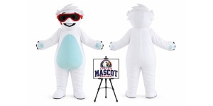 Cartoon Glasses Bear Mascot Costume Cartoon Glasses Bear Mascot Costume