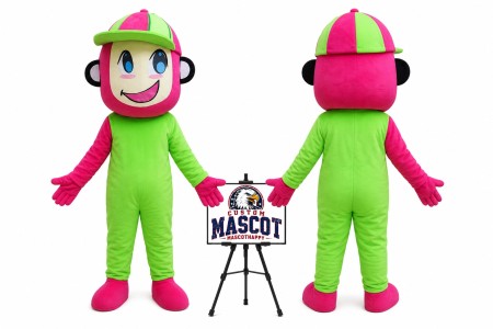 Cartoon Hat Monkey Mascot Costume