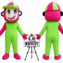 Cartoon Hat Monkey Mascot Costume
