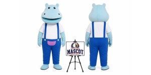 Cartoon Hippo Mascot Costume Cartoon Hippo Mascot Costume