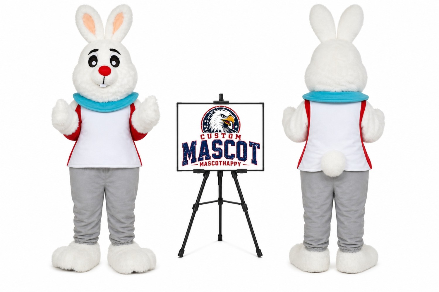 Adult Bunny Rabbit Easter Mascot Costume for Easter Events Adult Bunny Rabbit Easter Mascot Costume for Easter Events
