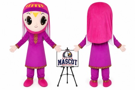 Cartoon Indian Woman Mascot Costume