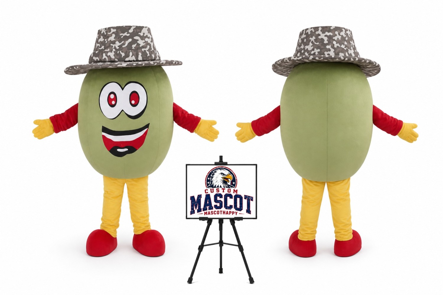 Cartoon Kiwi Mascot Costume Cartoon Kiwi Mascot Costume