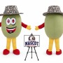 Cartoon Kiwi Mascot Costume