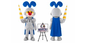 Cartoon Knight Mascot Costume Cartoon Knight Mascot Costume