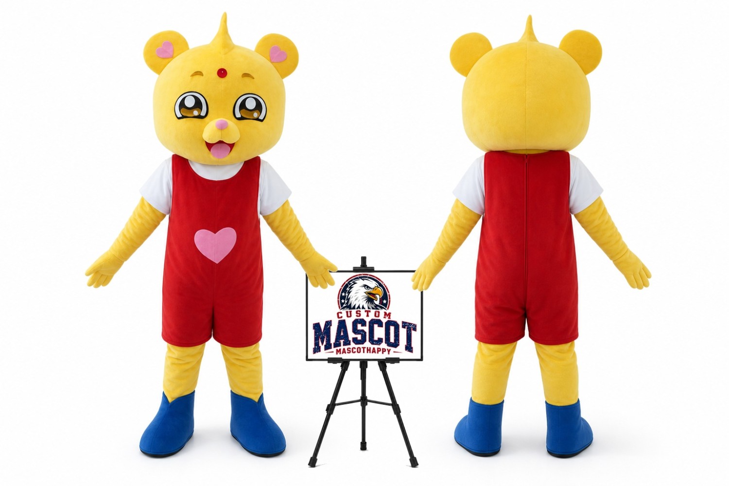 Cartoon Little Bear Mascot Costume Cartoon Little Bear Mascot Costume