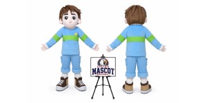 Cartoon Little Boy Mascot Costume Cartoon Little Boy Mascot Costume