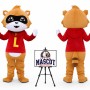 Cartoon Little Raccoon Mascot Costume