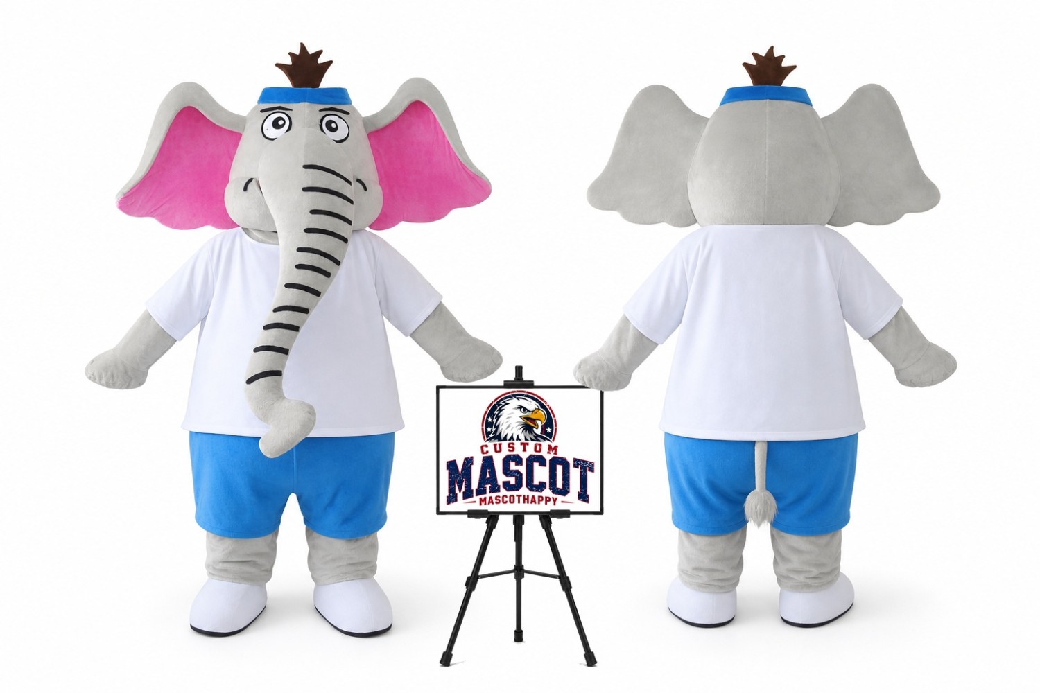 Cartoon Long Nose Elephant Mascot Costume Cartoon Long Nose Elephant Mascot Costume