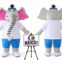 Cartoon Long Nose Elephant Mascot Costume