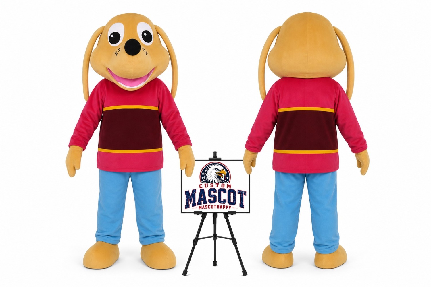 Cartoon Long-Eared Dog Mascot Costume Cartoon Long-Eared Dog Mascot Costume