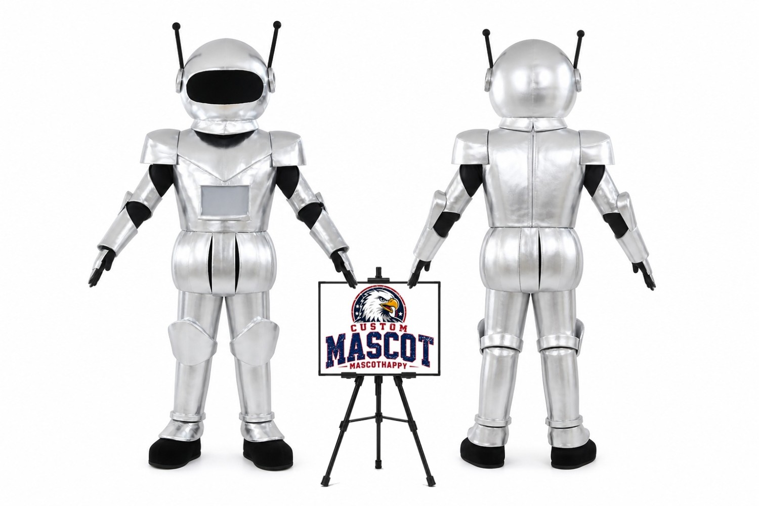 Cartoon Metal Robot Mascot Costume Cartoon Metal Robot Mascot Costume