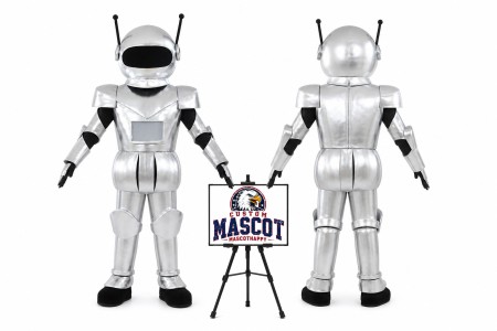 Cartoon Metal Robot Mascot Costume