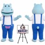 Cartoon Plush Strap Hippo Mascot Costume