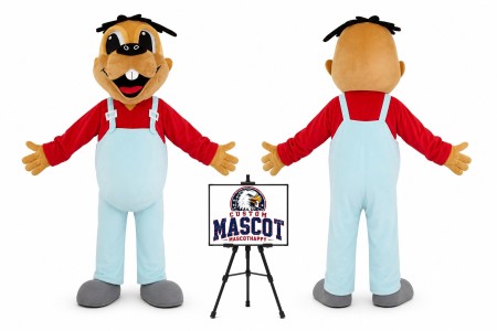 Cartoon Plush Mouth Dog Mascot Costume