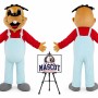 Cartoon Plush Mouth Dog Mascot Costume