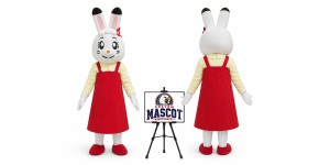 Cartoon Rabbit Mascot Costume for Easter Events Cartoon Rabbit Mascot Costume for Easter Events